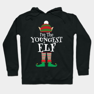 I'm The Youngest Elf Matching Family Christmas Pajama Shirt Hoodie